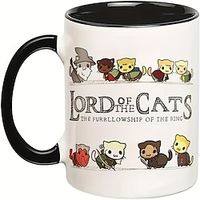 1pc 11 Ounce Tea Coffee Mug Lord Of The Cats The Furrlowship Of The Ring Classic Tea Coffee Mug Birthday Gift Christmas Gift Lightinthebox - thumbnail