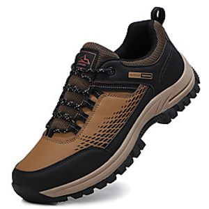 Men's Trainers Athletic Shoes Hiking Boots Sporty Casual Classic Athletic Outdoor PU Tissage Volant Warm Waterproof Non-slipping Green Black Brown Fall Winter Lightinthebox