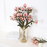 3PC artificial flowers and plants decoration simulation beautiful orchid branch is suitable for home restaurant office indoor DIY vase desktop decoration Lightinthebox - thumbnail