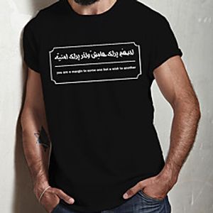 Men's Unisex Tee T shirt Hot Stamping Graphic Prints Letter Plus Size Print Short Sleeve Casual Tops Cotton Basic Designer Big and Tall Black miniinthebox