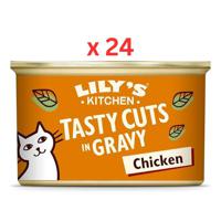 Lily's Kitchen Tasty Cuts Chicken Wet Cat Food Box 24x85G