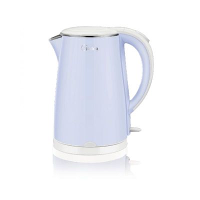 Midea 1.7L Double Wall Wireless Kettle, Light Blue Color, MKHJ1705B