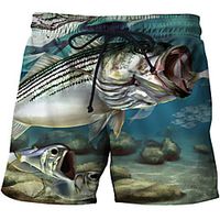 Women's Men's Fishing Shorts Outdoor Quick Dry Lightweight Breathable Bottoms Summer Sports  Outdoor Athleisure Fishing Navy Blue Dark Green Blue  Micro-elastic Lightinthebox - thumbnail