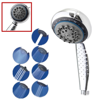 6 Functions ABS Hand Held Water Saving Pressurize Shower Head