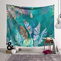Plant Floral Wall Tapestry Art Decor Blanket Curtain Hanging Home Bedroom Living Room Decoration Polyester miniinthebox - thumbnail