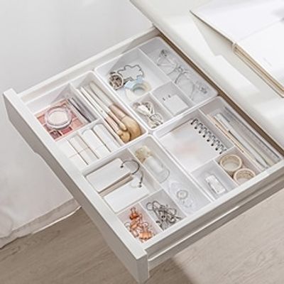 Divide Drawer Organizers Home Office Desk Desktop Accessories Stationery Organizer for Cosmetics Compartment Drawers Storage Box miniinthebox Divide Drawer Organizers Home Office Desk Desktop Accessories Stationery Organizer for Cosmetics Compartment Drawers Storage Box miniinthebox