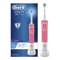 Oral-B Vitality 100 Pink Electric Rechargeable Toothbrush - thumbnail