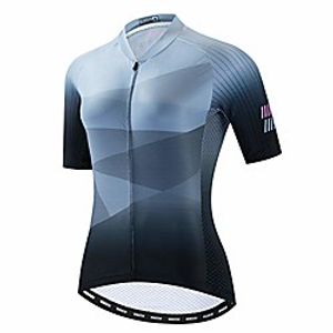 cycling jersey women bike shirt top pro team summer short sleeve mtb bicycle clothing pockets grey size m Lightinthebox