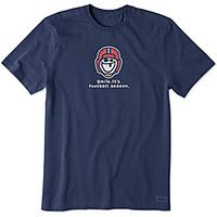 Men's Unisex Tees T shirt Hot Stamping Graphic Prints Portrait Plus Size Print Short Sleeve Casual Tops 100% Cotton Basic Designer Big and Tall Navy Blue miniinthebox - thumbnail