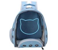 Petstranaut Backpack Bobble Cat Face Blue