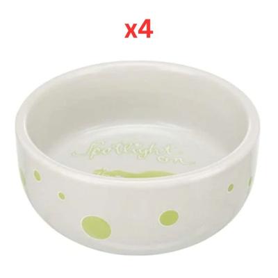 Trixie Bowl Spotlight Comic Guinea Pigs Ceramic Bowl For Small Pets - Green 11cm (Pack Of 4) Trixie Bowl Spotlight Comic Guinea Pigs Ceramic Bowl For Small Pets - Green 11cm (Pack Of 4)