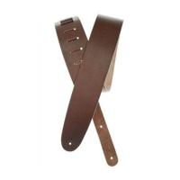 D'Addario 2.5" Basic Classic Leather Guitar Strap - Brown - thumbnail