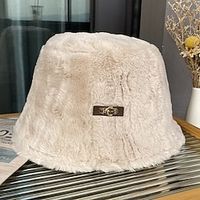 Hats Headwear Artificial feather Bowler  Cloche Hat Bucket Hat Fedora Hat Casual Holiday Simple Retro With Pure Color Splicing Headpiece Headwear Lightinthebox - thumbnail