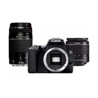 Canon EOS 250D DSLR Camera, Black+ EF-S 18-55mm f-3.5-5.6 III+ EF 75-300mm f-4-5.6 III Lens