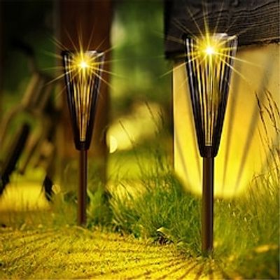 Dual Color Warm WhiteWhite  Solar Trail Light Outdoor Upgrade Solar Outdoor Light Bright Solar Garden Light Courtyard Landscape Trail Lawn Waterproof Light  1PC miniinthebox
