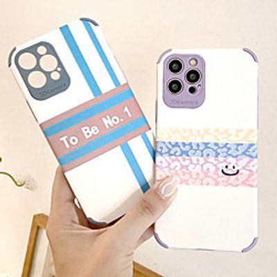 Phone Case For Apple Back Cover iPhone 12 Pro Max 11 SE 2020 X XR XS Max 8 7 Shockproof Dustproof Word / Phrase Graphic PC miniinthebox