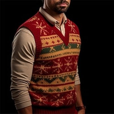 Tribal Bandana Print Retro Vintage Tribal Men's Knitting Print Sweater Vest Knitwear Outdoor Daily Vacation Sleeveless V Neck Sweaters Wine Black Brown Fall Winter M L XL Sweaters Lightinthebox Tribal Bandana Print Retro Vintage Tribal Men's Knitting Print Sweater Vest Knitwear Outdoor Daily Vacation Sleeveless V Neck Sweaters Wine Black Brown Fall Winter M L XL Sweaters Lightinthebox