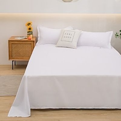 1Pc Flat Sheet,Soft,Silky,Skin Friendly,Breathable,Comfortable Bed Sheet Lightinthebox