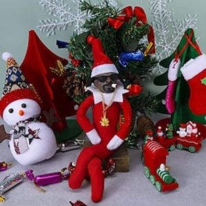 Stocking Stuffers for Kids Snoop on A Stoop Hip Hop Lovers, Hip Hop Plush Doll, Plush Doll, Xmas, Christmas, St.Patrick's Day, for Gift, Funny Collectibles for Hip Hop Lovers Lightinthebox