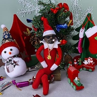 Stocking Stuffers for Kids Snoop on A Stoop Hip Hop Lovers, Hip Hop Plush Doll, Plush Doll, Xmas, Christmas, St.Patrick's Day, for Gift, Funny Collectibles for Hip Hop Lovers Lightinthebox