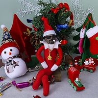 Stocking Stuffers for Kids Snoop on A Stoop Hip Hop Lovers, Hip Hop Plush Doll, Plush Doll, Xmas, Christmas, St.Patrick's Day, for Gift, Funny Collectibles for Hip Hop Lovers Lightinthebox - thumbnail