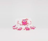 Baby Girl Embroidered Owl Cap  White Combo - thumbnail