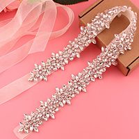 Satin Tulle Wedding Party Evening Sash With Belt Appliques Crystals Rhinestones Women's Sashes Lightinthebox Satin Tulle Wedding Party Evening Sash With Belt Appliques Crystals Rhinestones Women's Sashes Lightinthebox