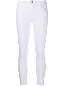 J Brand studded mid-rise skinny jeans - White
