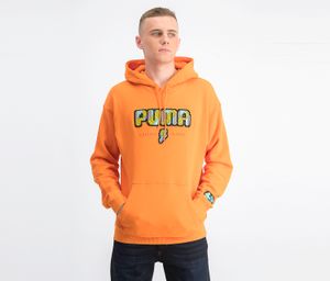 Mens Pop Style Hoodie  Jaffa Orange