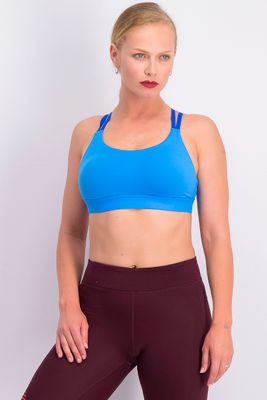 Womens Eclipse Low Sports Padded Bra Blue Womens Eclipse Low Sports Padded Bra Blue