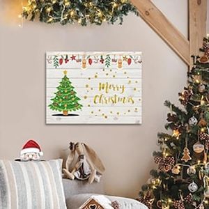 Christmas Metal Wall Art Metal Wall Decor Sign Plaque Bedroom Ornaments For Home Wedding Indoor Outdoor Christmas Gifts miniinthebox