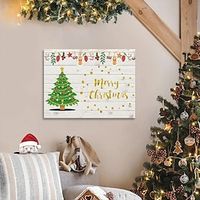Christmas Metal Wall Art Metal Wall Decor Sign Plaque Bedroom Ornaments For Home Wedding Indoor Outdoor Christmas Gifts miniinthebox - thumbnail