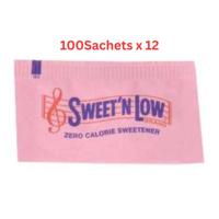 Sweet'N Low Zero Calorie Sweetener 100 Sachets 12X80G