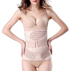 1PC 3 in 1 Postpartum Support - Recovery Belly/waist/pelvis Belt Shapewear Slimming Girdle Beige miniinthebox