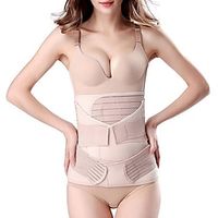 1PC 3 in 1 Postpartum Support - Recovery Belly/waist/pelvis Belt Shapewear Slimming Girdle Beige miniinthebox - thumbnail