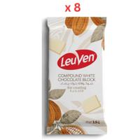 Leuven Compound White Chocolate Block 8x2.5KG Carton