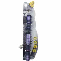 Swooosh Bright & Beautiful Grid Safe Cat Collar - Purple