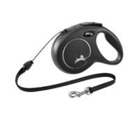 Flexi New Classic Retractable Black Cord Leash For Dogs - Small
