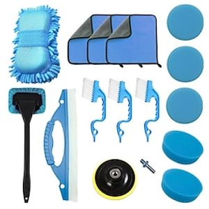 StarFire Car Cleaning Tool Kit 15pcs Car Detailing Brush Set  Wash Sponge miniinthebox