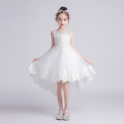 Kids Girls' Party Dress Solid Color Sleeveless Wedding Special Occasion Princess Sweet Polyester A Line Dress Summer Spring 3-12 Years White Lightinthebox Kids Girls' Party Dress Solid Color Sleeveless Wedding Special Occasion Princess Sweet Polyester A Line Dress Summer Spring 3-12 Years White Lightinthebox