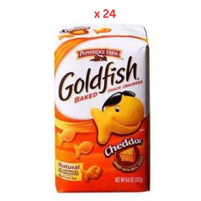 Pepperidge Farm Goldfish Cheddar Baked Crackers, 24X187G