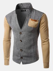 Chest Pockets Jackets for Men