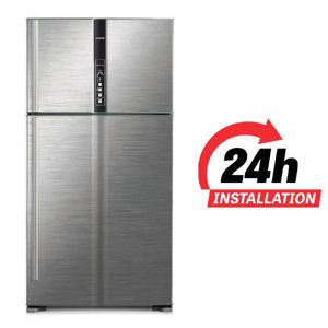 Hitachi 990L Top Mount Double Door Premium Refrigerator RV990PUK1KBSL | 10 Year Warranty on Inverter Compressor | 2 Doors Fridge | Dual Fan Cooling...