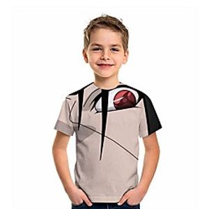 Kids Boys' T shirt Short Sleeve Anime Graphic Print Gray Children Tops Summer Active Fashion Streetwear Daily Wear Regular Fit 4-12 Years Lightinthebox