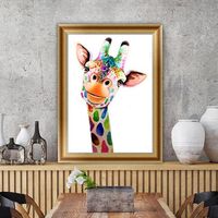 5D DIY Diamond Giraffes Painting