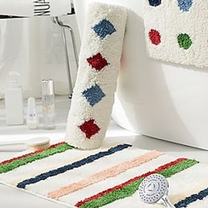 Simple Carpet Fresh Ins Living Room Coffee Table Mat Color Grid Bedroom Carpet Nordic Entrance Door Mat miniinthebox