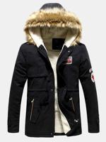 Plus Size Wool Thick Warm Coat - thumbnail