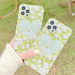 Phone Case For Apple Back Cover iPhone 12 Pro Max 11 SE 2020 X XR XS Max 8 7 Shockproof Dustproof Graphic Flower TPU miniinthebox