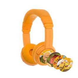 BuddyPhones Play+ Kids Wireless Bluetooth Headphones, Sun Yellow