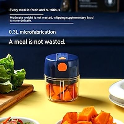 Garlic Chopper Blue PP Material Electric Garlic Chopper For Kitchen For Restaurant For Home Lightinthebox